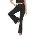 Black V-Waist Yoga Pants