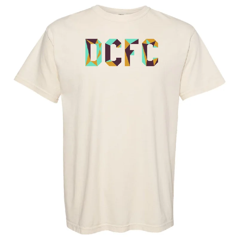 DCFC Geometric Garment Dyed T-Shirt - Ivory