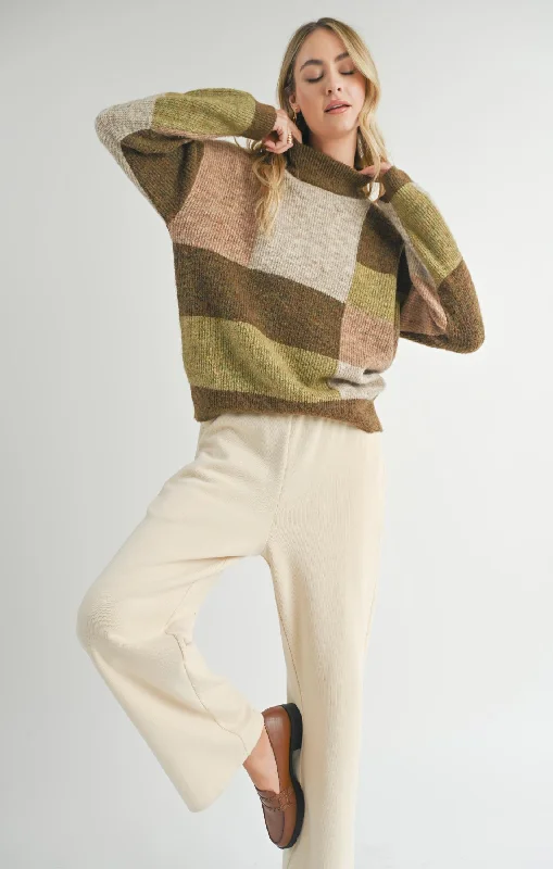 Sadie And Sage Forest Walk Turtleneck Sweater