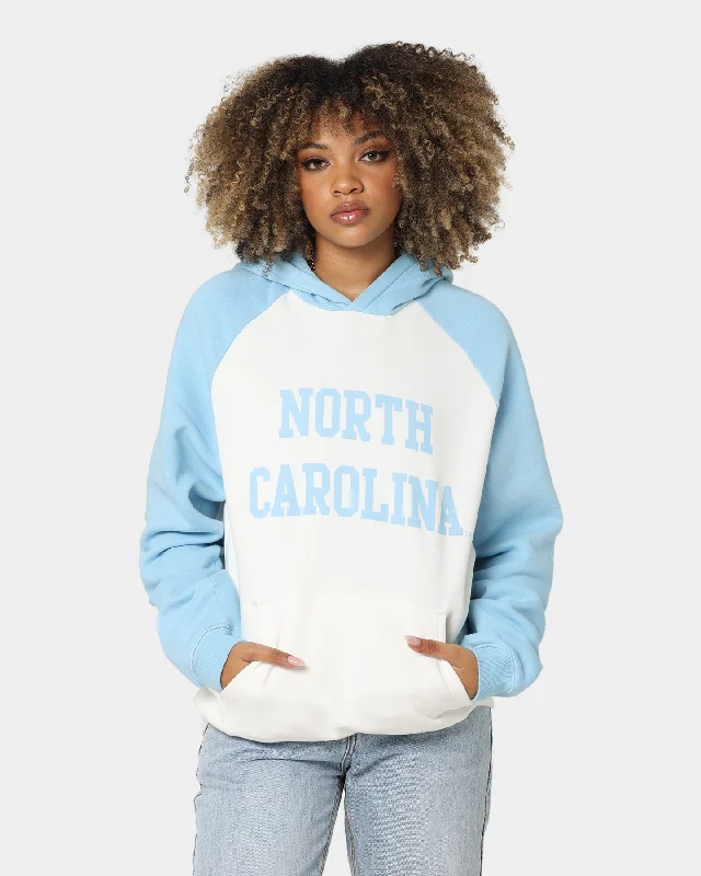 National Collegiate Athletic Association UNC Two Tone Raglan Hoodie Vintage White/Washed Carolina